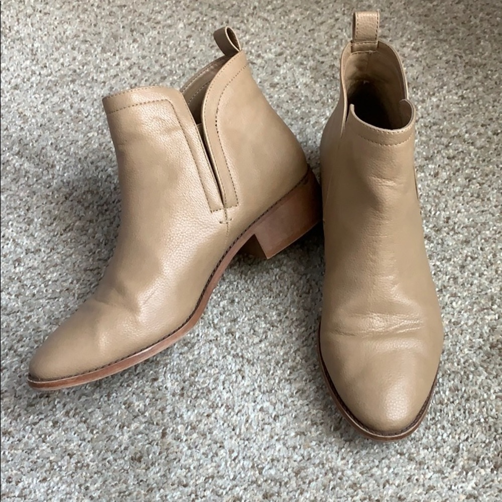 Tan Forever 21 booties.